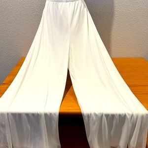 White sheer pants